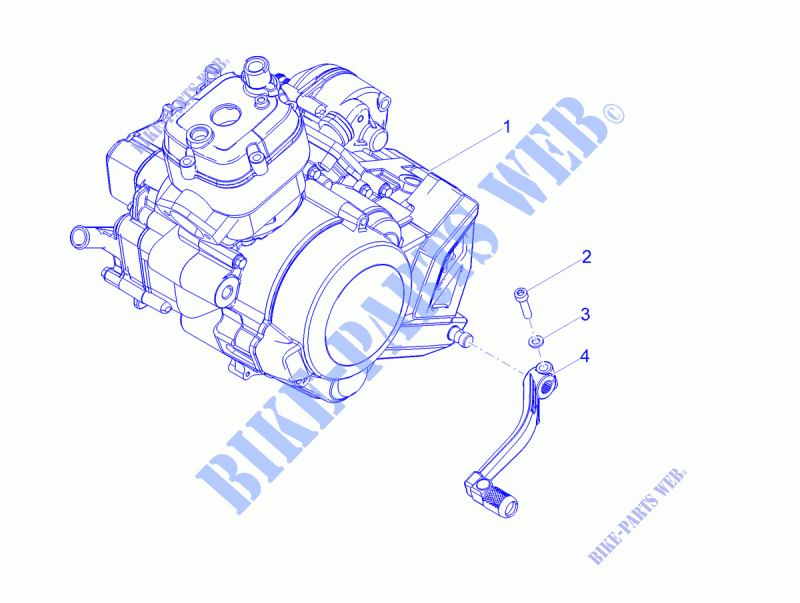 Motor Fertigstellung für Aprilia RX 50 Factory E4 2018