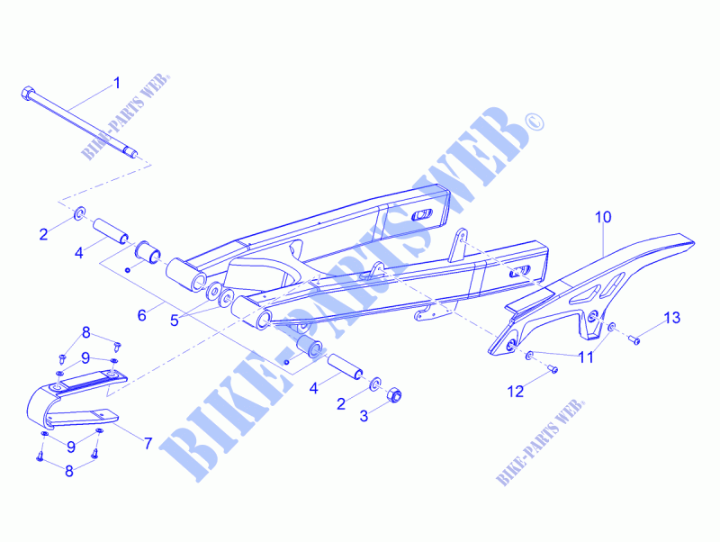 Schwinge für Aprilia RX 50 Factory E4 2018