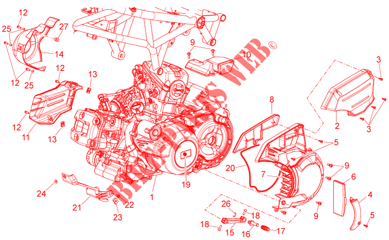 Motor für Aprilia NA Mana GT 2013