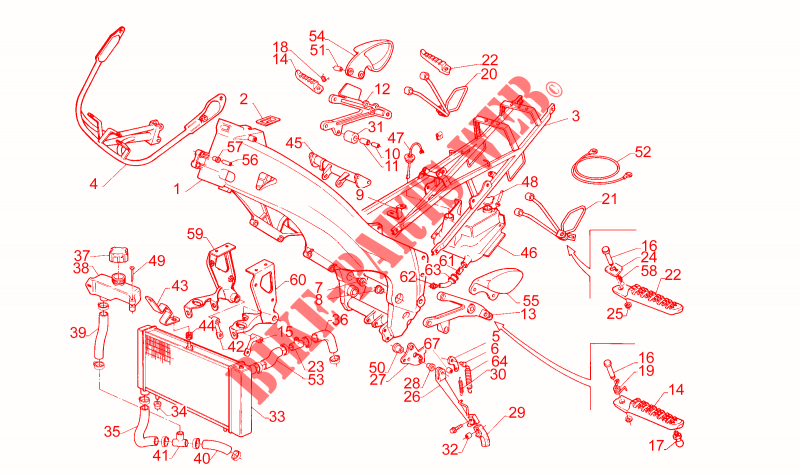 Rahmen für Aprilia RS 125 1995