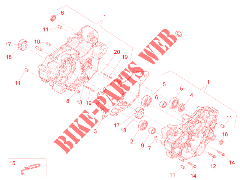 Gehäuse I für Aprilia RS4 125 4T 2012