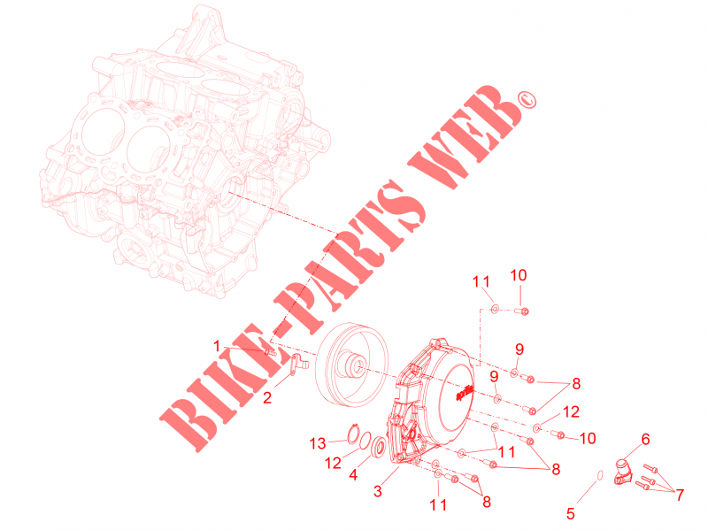Zuenderdeckel für Aprilia RSV4 1000 RR Racer Pack 2015