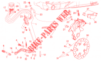 Bremsanlage   Hinten für Aprilia Shiver PA 2015