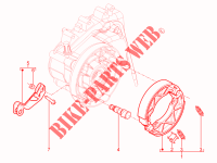 Hinterbremse   Bremsbackensatzen für Aprilia SR Motard 4T E3 2014