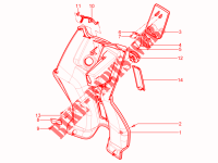 Vorderes Handschuhfach    Schild Rückseite für Aprilia SR Motard 4T E3 2013