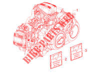 Motor, komplett für Aprilia SRV 4T 8V E3 2013