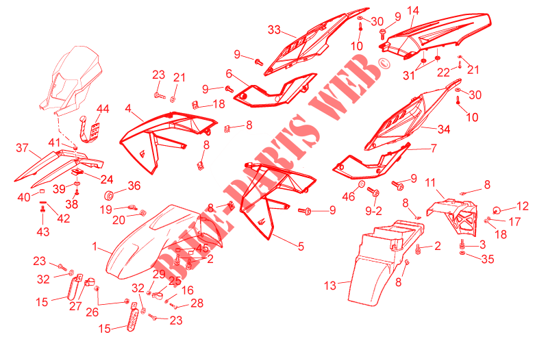 Aufbau für Aprilia SX Limited Edition 2014